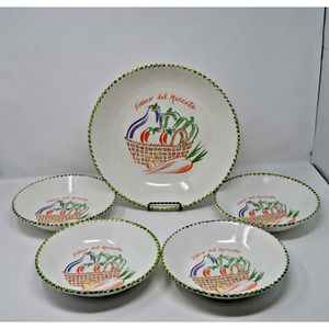 Roma Inc Italy (5) Pc FRESCO DEL MERCATA Pasta/ Salad Set